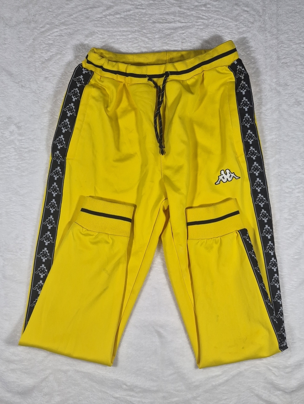 Kappa Yellow Sweatshirt with Black Logo Tag